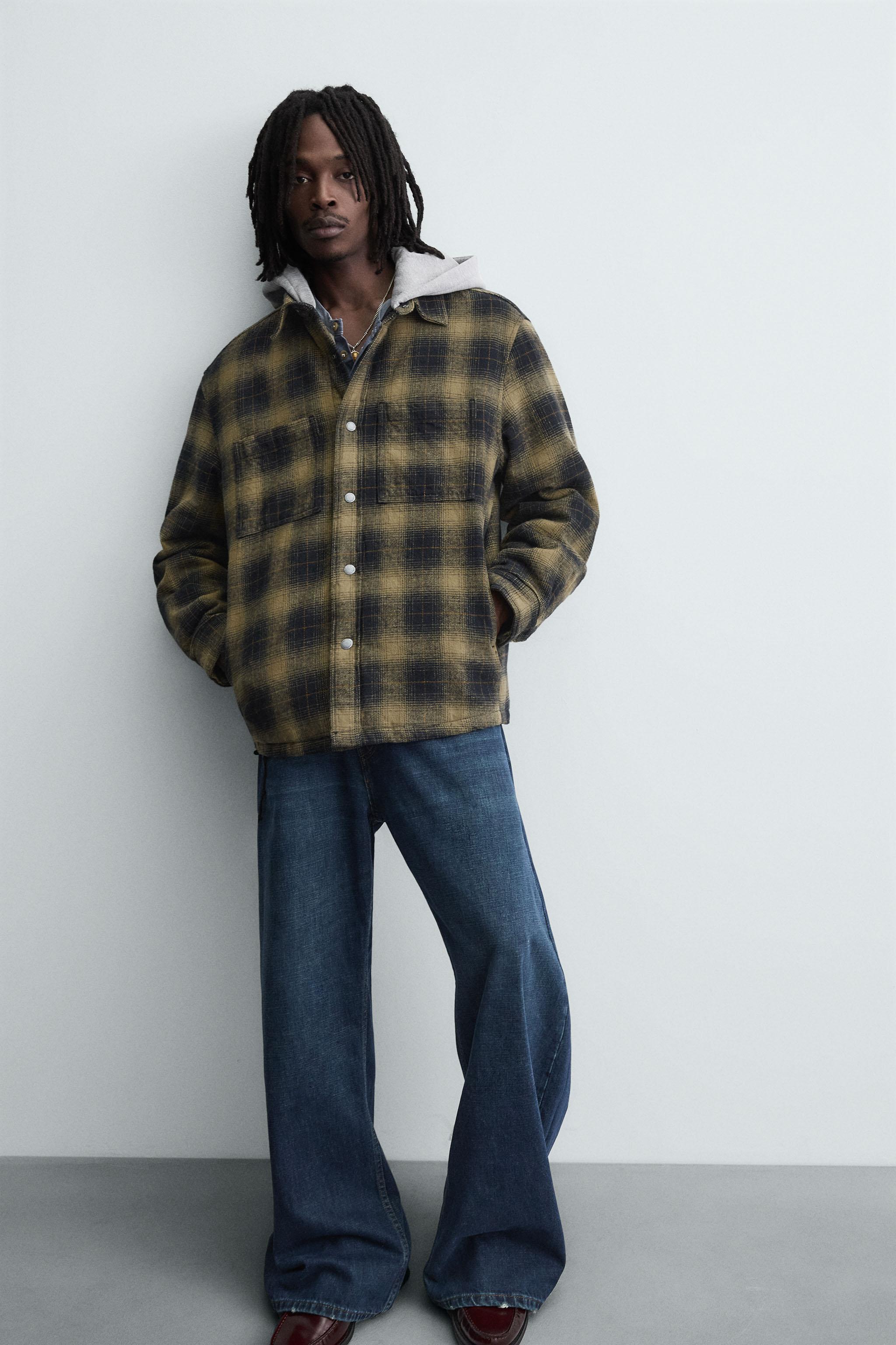 PLAID HOODIE OVERSHIRT